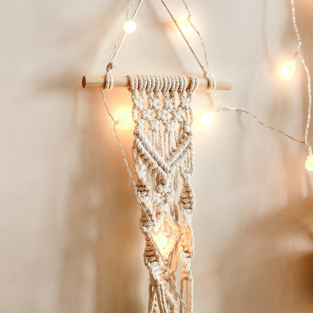 Braided Rope Wall Hanging Basket