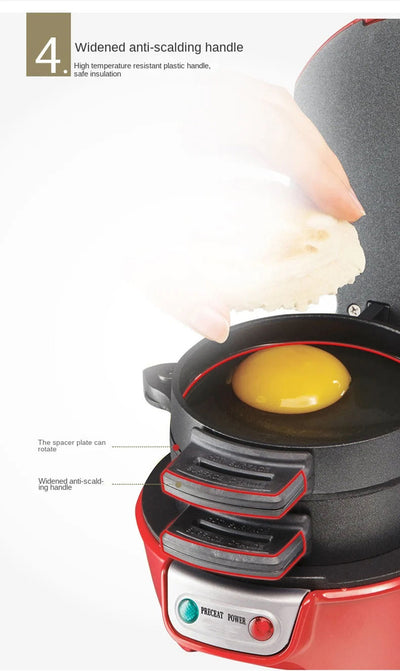 110V Sandwich & Hamburger Maker with Egg Toaster