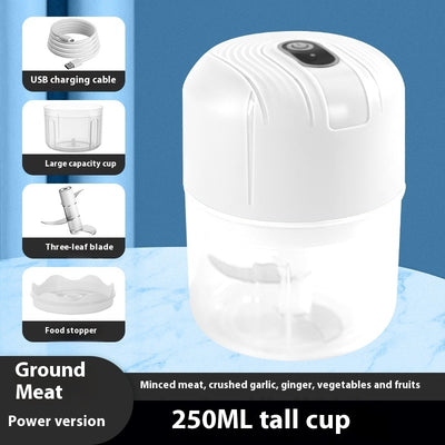 Mini Electric Garlic Grinder – USB Rechargeable Chopper