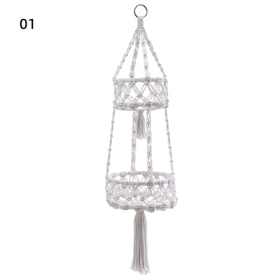 Two-Tier Folding Hanging Basket - Versatile Fruit & Flower Pot