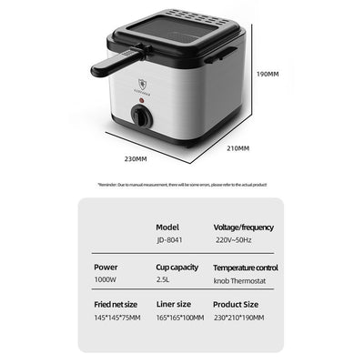Visual Electric Air Fryer with Skewers & Fries Function