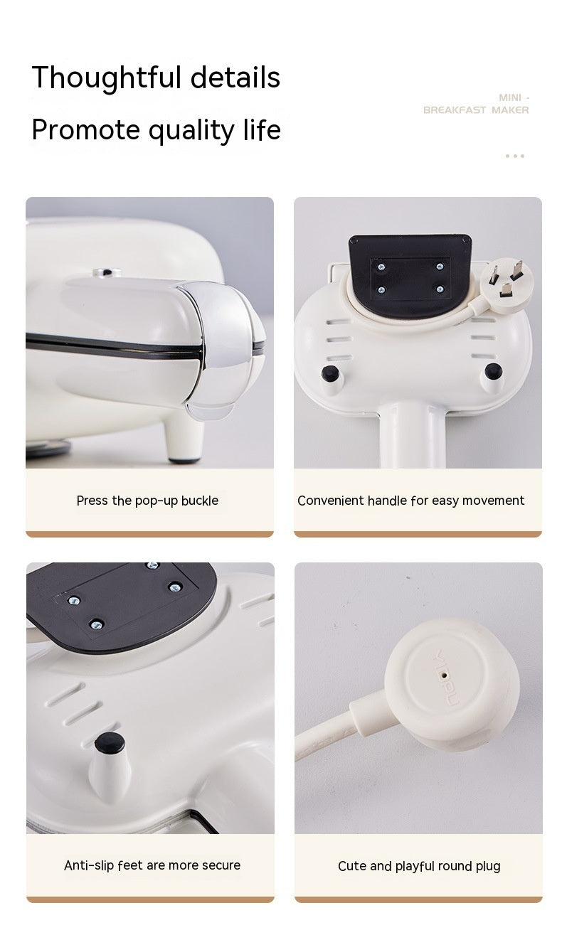 Compact Sandwich & Bread Toaster for Quick Breakfast
