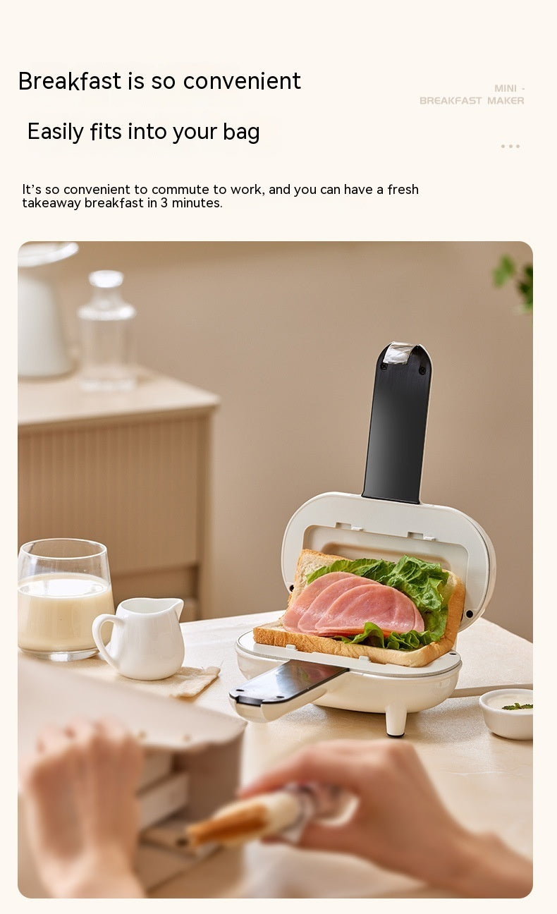 Compact Sandwich & Bread Toaster for Quick Breakfast