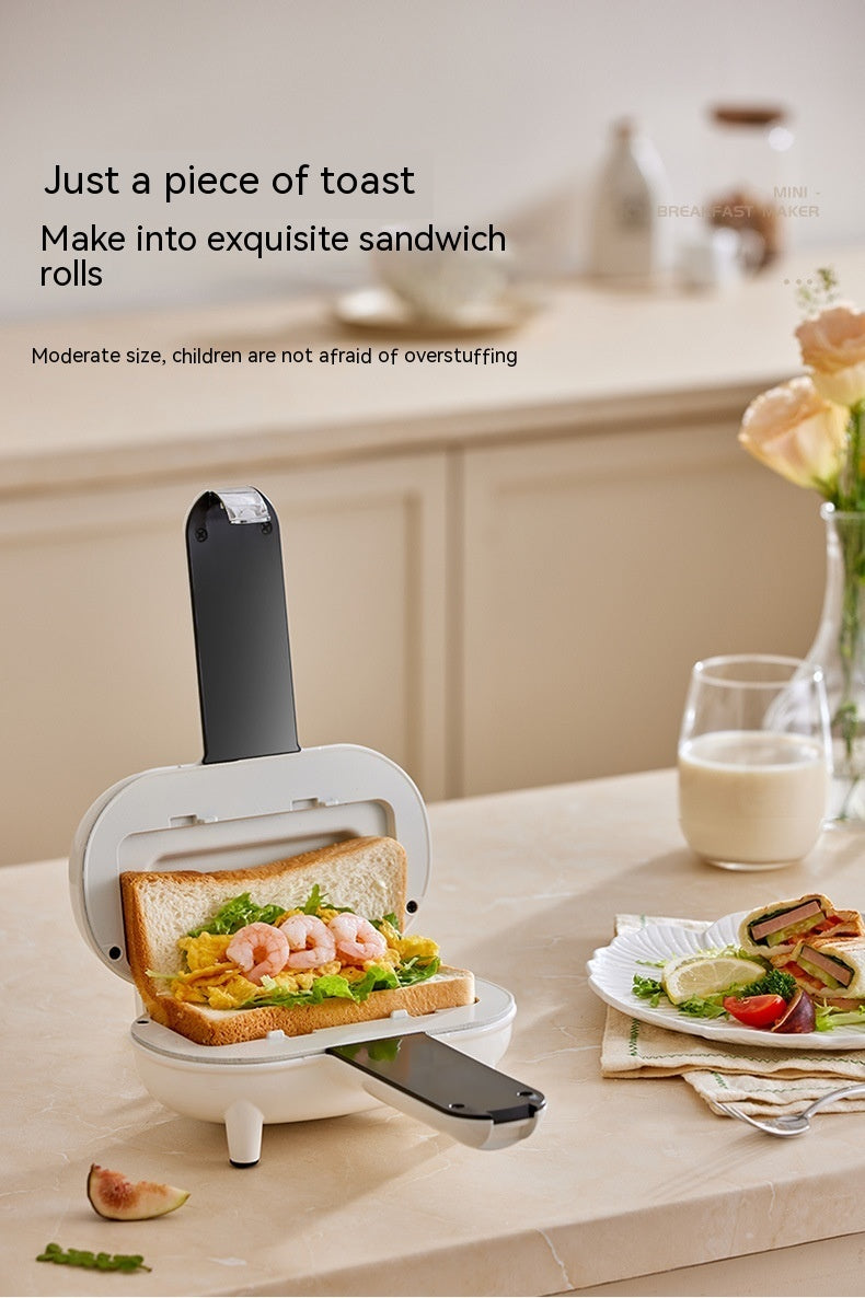 Compact Sandwich & Bread Toaster for Quick Breakfast