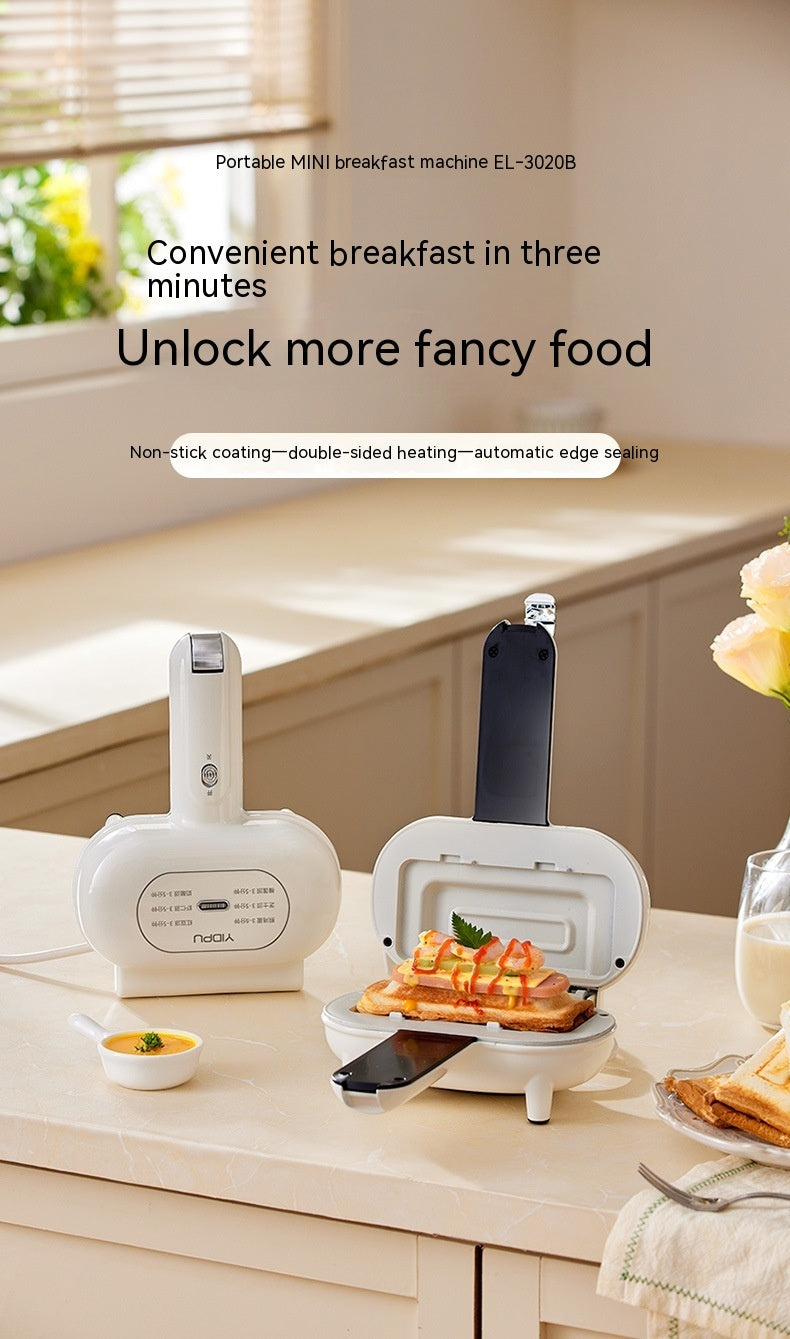 Compact Sandwich & Bread Toaster for Quick Breakfast