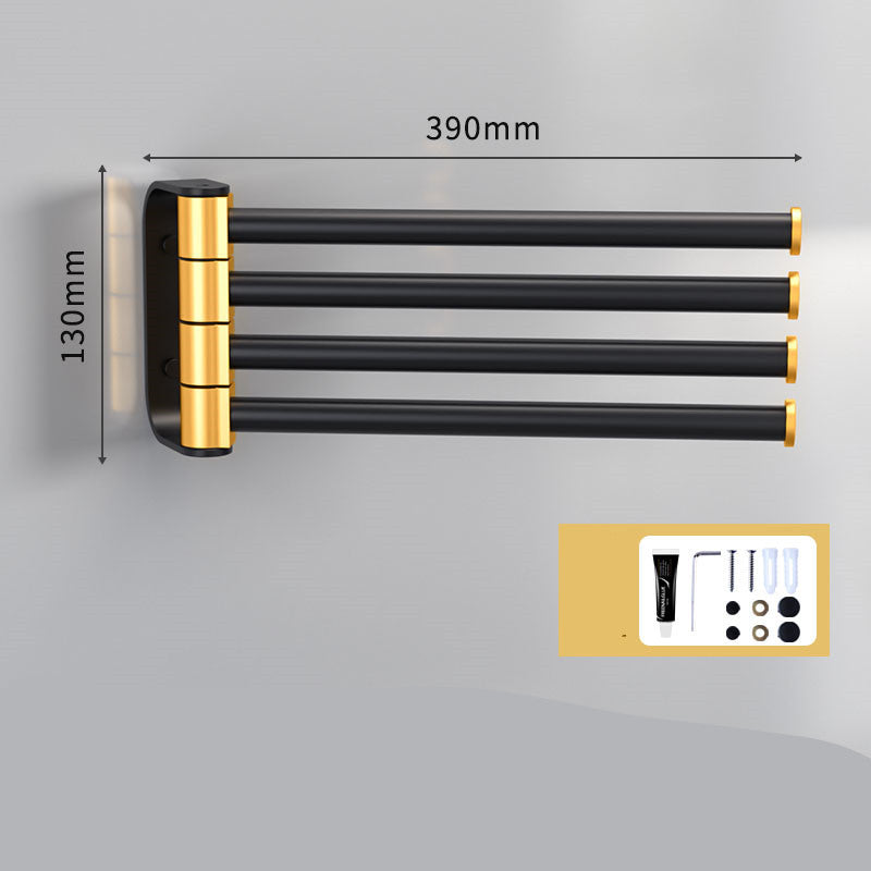 Rotating Towel Rack Free Punch Toilet  kitchen & Bathroom