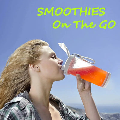 600ML Portable USB Rechargeable Smoothie Blender