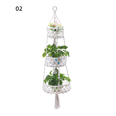 Two-Tier Folding Hanging Basket - Versatile Fruit & Flower Pot