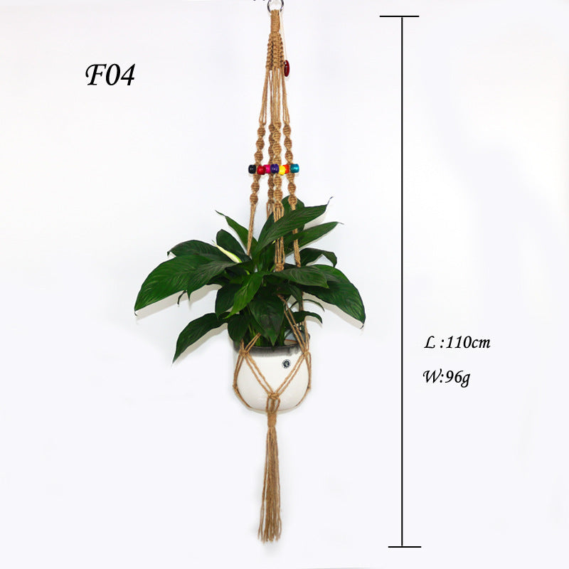 Beaded Hanging Basket Plant Net