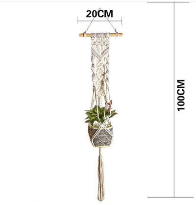 Braided Rope Wall Hanging Basket