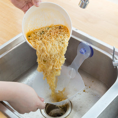 Self-Standing Sink Strainer – Drain Leftovers & Soup Easily