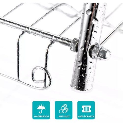 2 Tier Dish Drainer Rack With Drip Tray Kitchen Drying Rack Bowl Plate Holder