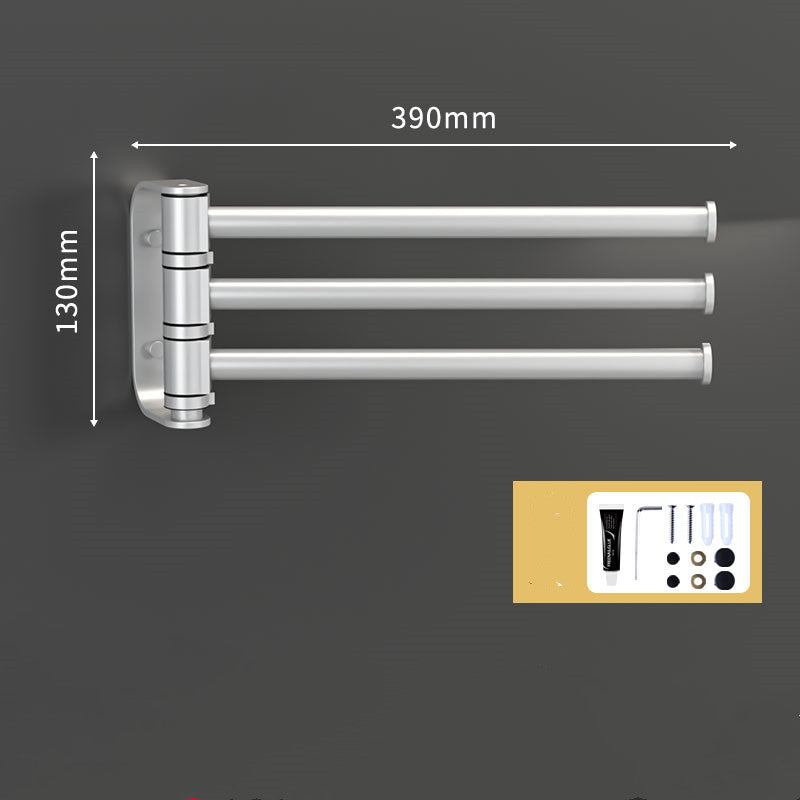 Rotating Towel Rack Free Punch Toilet  kitchen & Bathroom