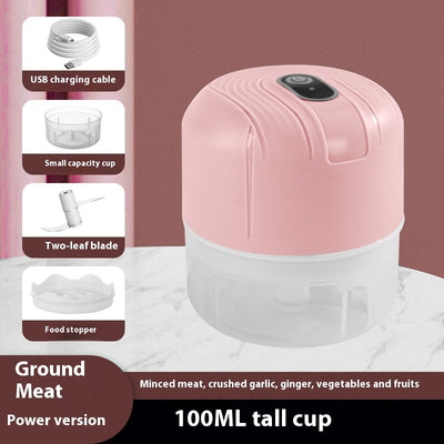 Mini Electric Garlic Grinder – USB Rechargeable Chopper