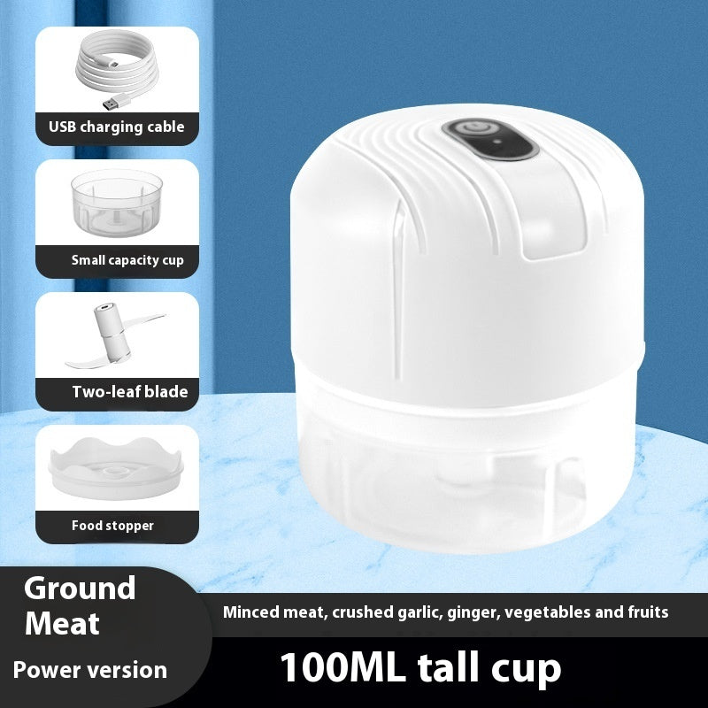 Mini Electric Garlic Grinder – USB Rechargeable Chopper