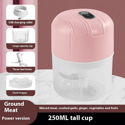 Mini Electric Garlic Grinder – USB Rechargeable Chopper