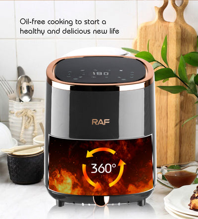 Smart Touch Screen Air Fryer – Large Capacity for Home Use