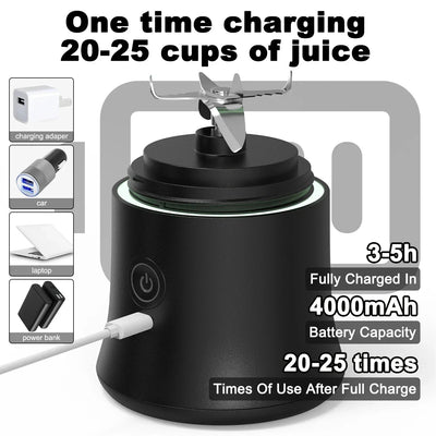 600ML Portable USB Rechargeable Smoothie Blender