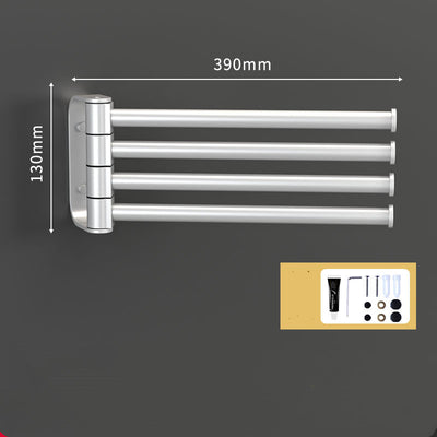 Rotating Towel Rack Free Punch Toilet  kitchen & Bathroom