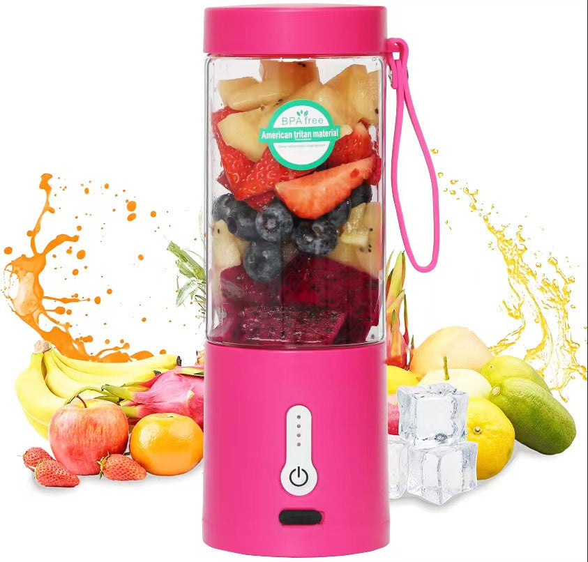 Portable Hand-Operated Fruit Juicer & Blender