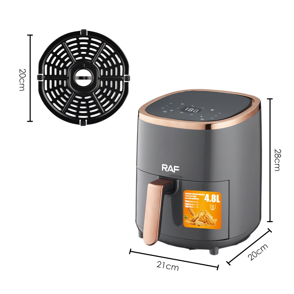 Smart Touch Screen Air Fryer – Large Capacity for Home Use